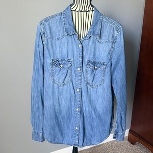 GAP Denim Shirt in Light Blue